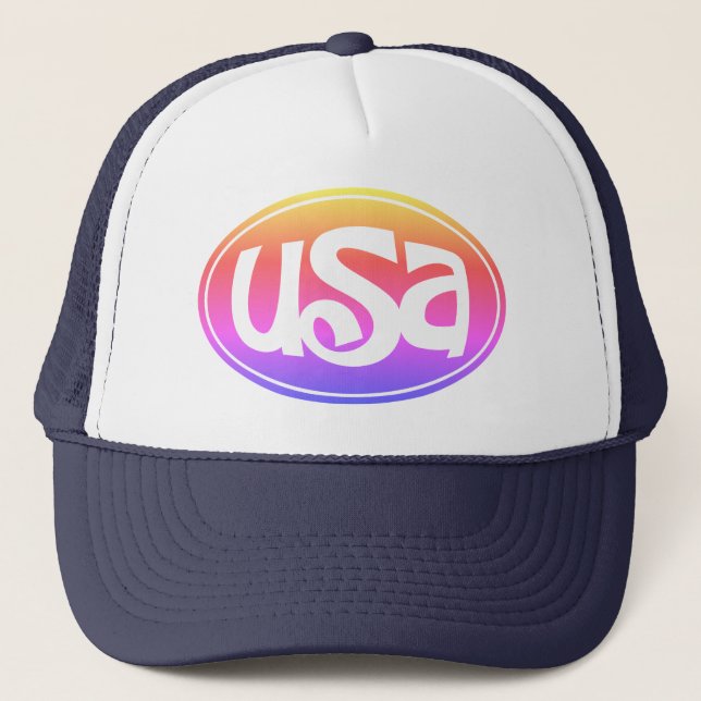 Rainbow Team "USA" Truckerkappe (Vorderseite)