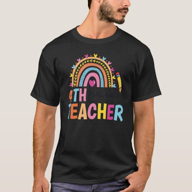 Rainbow Team Vierter Klasse T-Shirt (Vorderseite)
