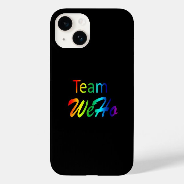 Rainbow Team WeHo Case-Mate iPhone 14 Hülle (Rückseite)
