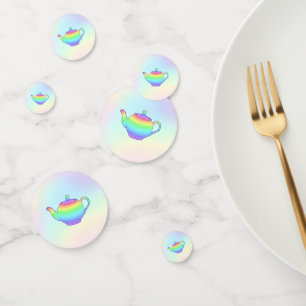 Rainbow Teapot Tee Party Konfetti
