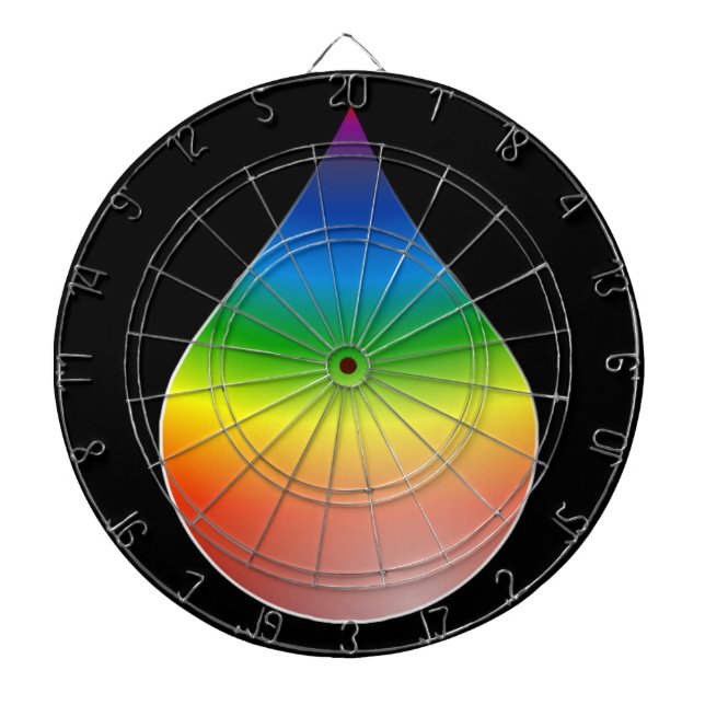 RAINBOW-TEARDROP DARTSCHEIBE (vorne)