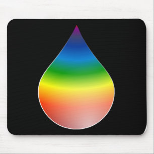 RAINBOW-TEARDROP MOUSEPAD