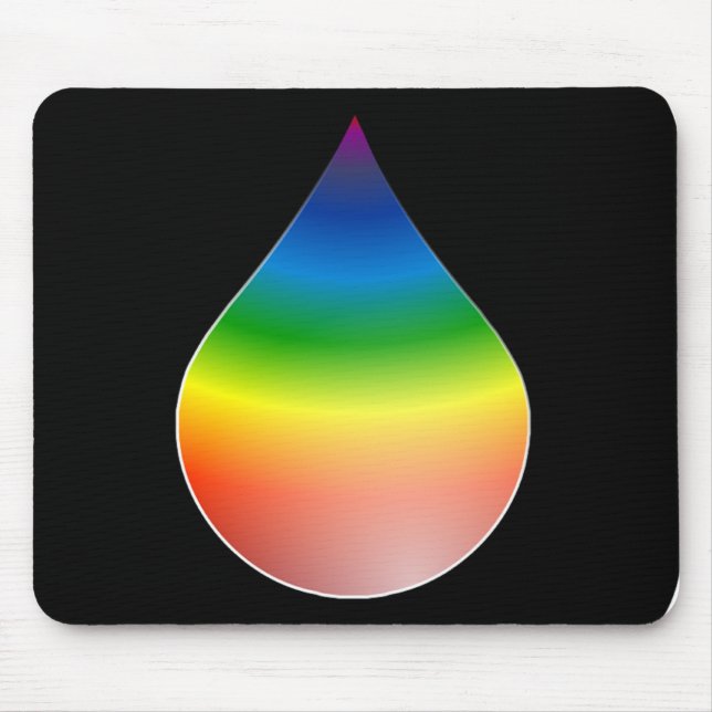 RAINBOW-TEARDROP MOUSEPAD (Vorne)