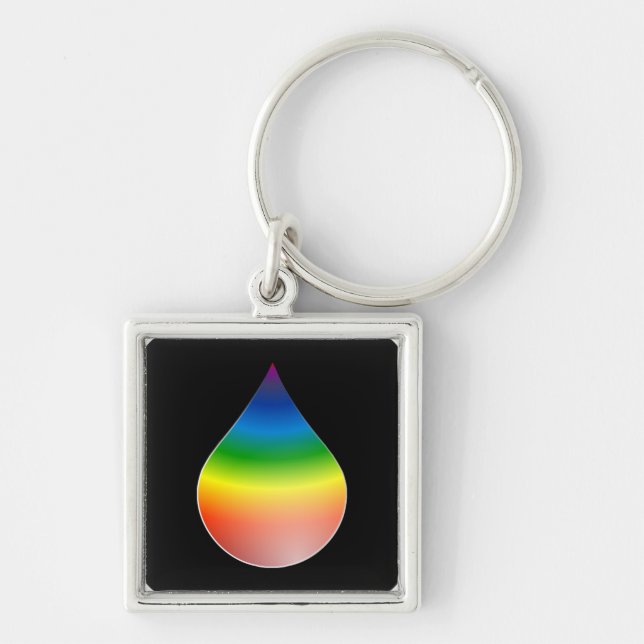 RAINBOW-TEARDROP SCHLÜSSELANHÄNGER (Vorne)