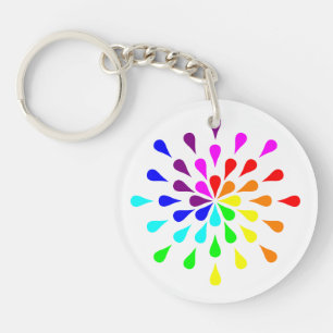 Rainbow teardrops