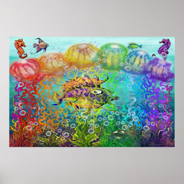 Rainbow Tentacles Poster (Vorne)