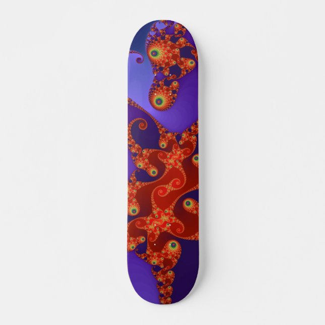 Rainbow Tentacles Skateboard (Vorne)