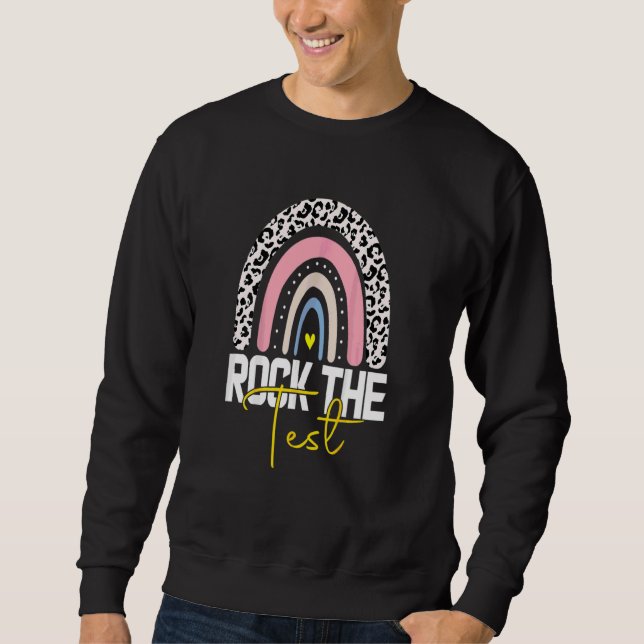 Rainbow-Testtag-Lehrer Sweatshirt (Vorderseite)
