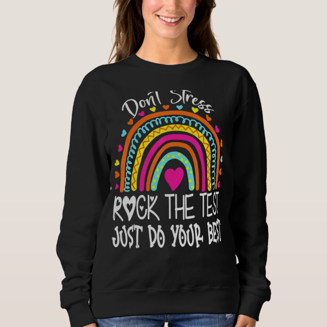 Rainbow-Testtag-Lehrer Sweatshirt (Vorderseite)