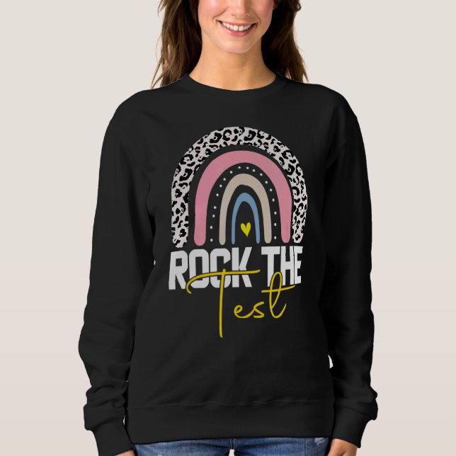 Rainbow-Testtag-Lehrer Sweatshirt (Vorderseite)