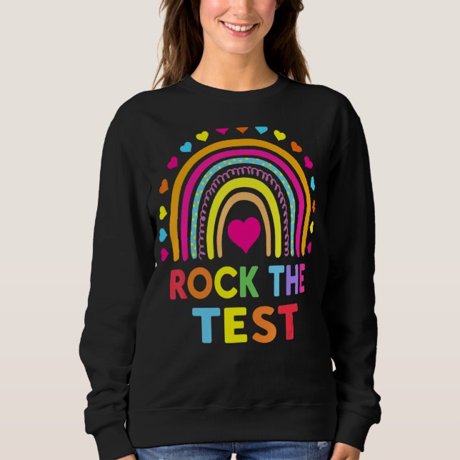 Rainbow-Testtag-Lehrer Sweatshirt (Vorderseite)