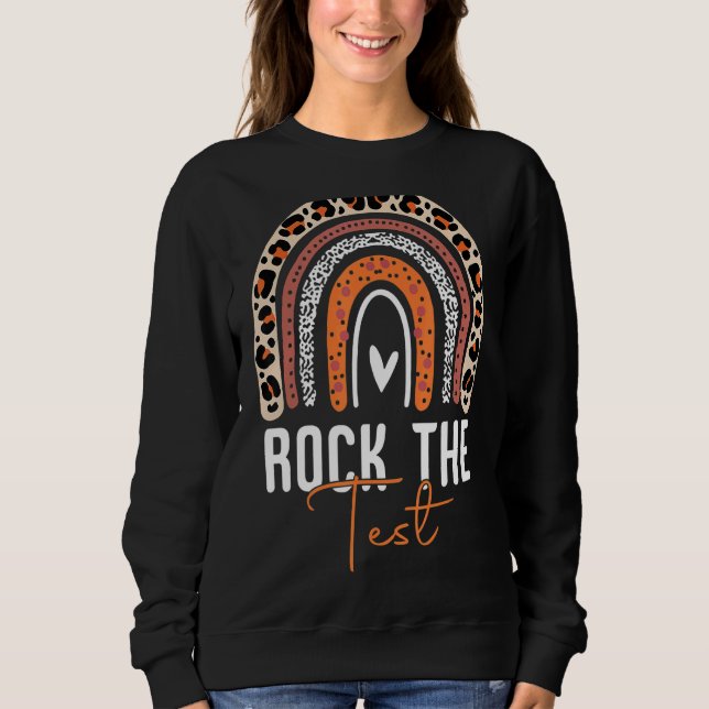 Rainbow-Testtag-Lehrer Sweatshirt (Vorderseite)