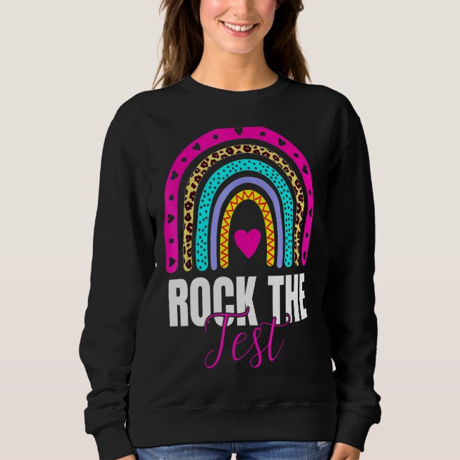 Rainbow-Testtag-Lehrer Sweatshirt (Vorderseite)