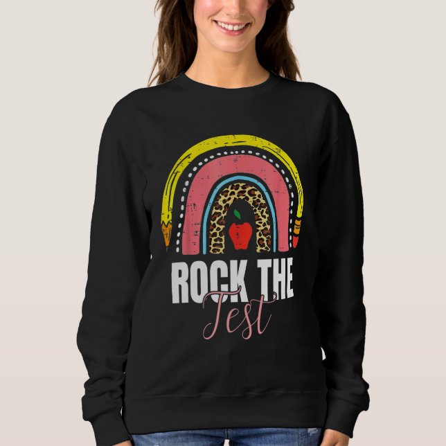 Rainbow-Testtag-Lehrer Sweatshirt (Vorderseite)
