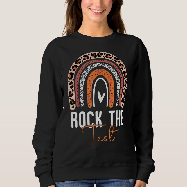 Rainbow-Testtag-Lehrer Sweatshirt (Vorderseite)