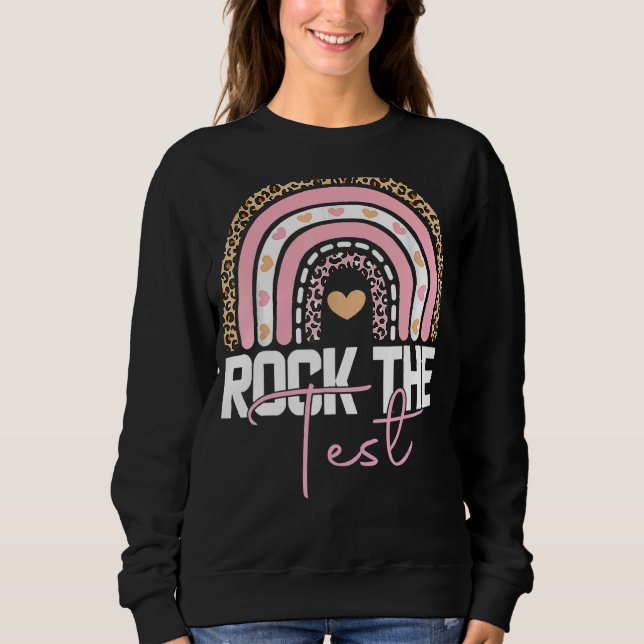 Rainbow-Testtag-Lehrer Sweatshirt (Vorderseite)