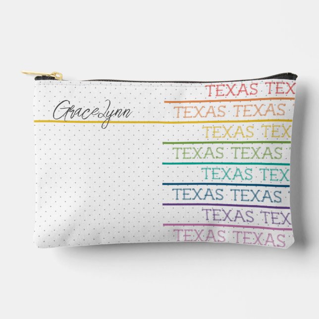 Rainbow Texas, Texas, Texas Zubehörtasche (Vorderseite)