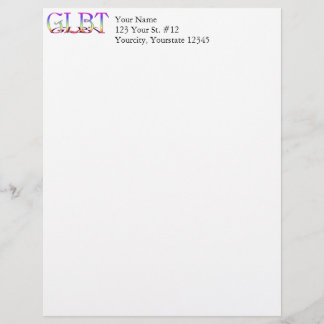 Rainbow-Text Briefbogen