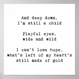 Rainbow-Texte Poster