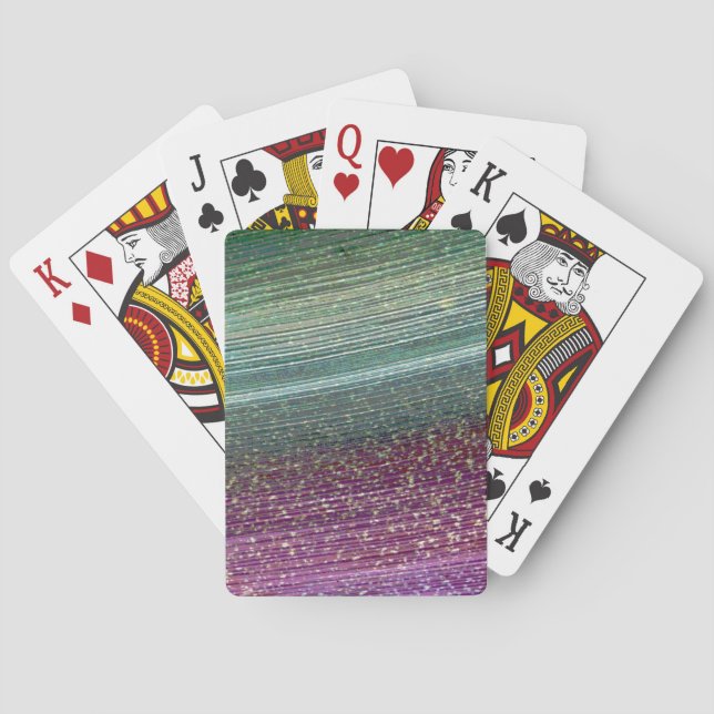 Rainbow Textured Pink Poker Deck Karten Spielkarten (Rückseite)