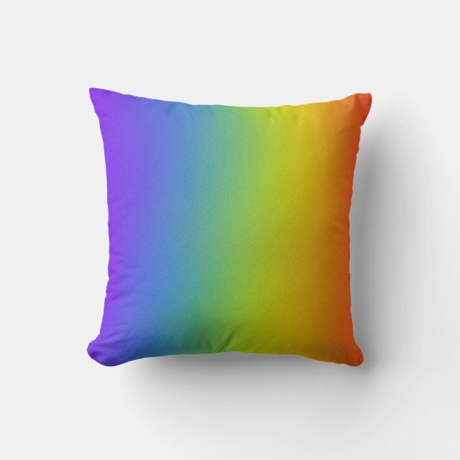 Rainbow Throw Kissen (Vorderseite)