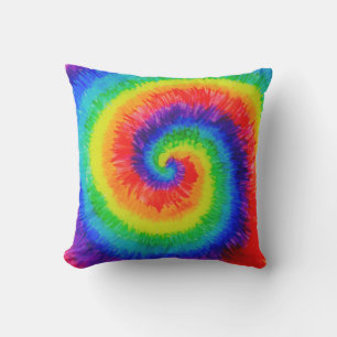 Rainbow Tie-Dye Alcohol Ink Kissen
