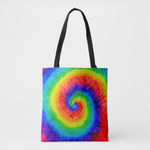 Rainbow Tie-Dye Alcohol Ink Tasche