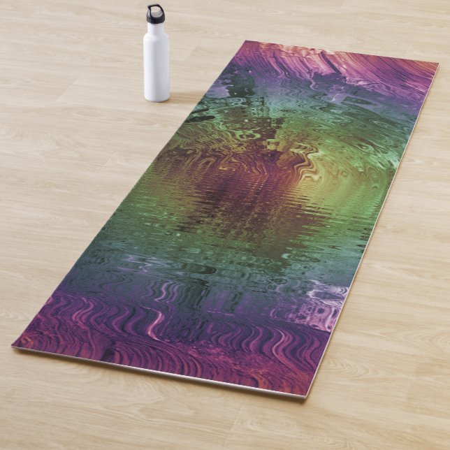 Rainbow Tie Dye Landscape Yogamatte (Beispiel)