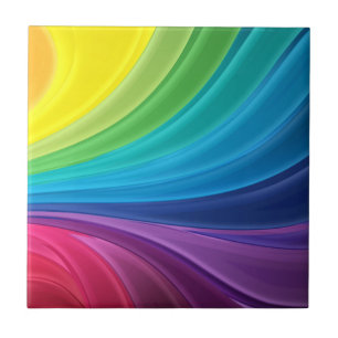 Rainbow Tile Moderner Abstrakter Regenbogen Fliese