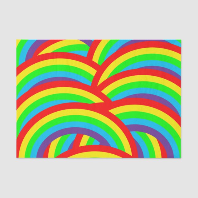 Rainbow Tissue - Farbenfrohe Geschenkwrake Seidenpapier (Vorderseite)