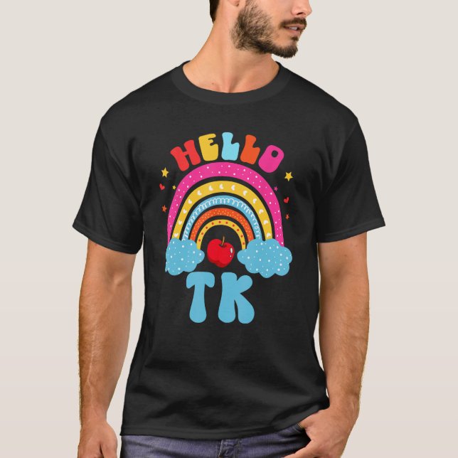 Rainbow TK Teacher Transitional Kindergarten Zurüc T-Shirt (Vorderseite)