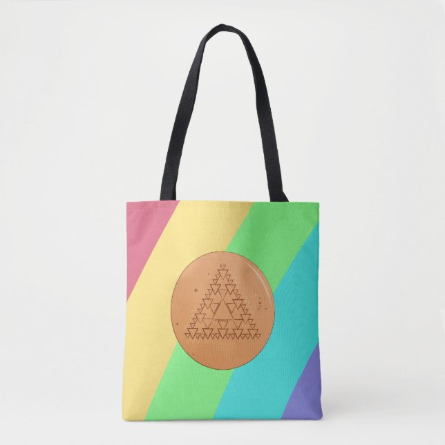 Rainbow Tote Bag Game Dalgona Mehrfach-Dreieck Tasche (Vorderseite)