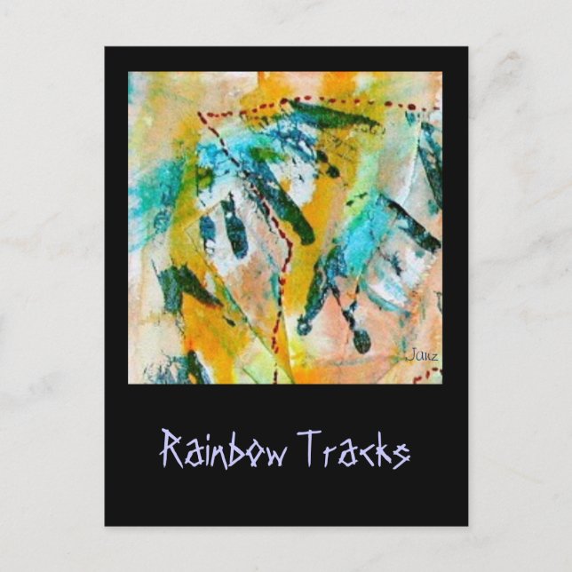 Rainbow Tracks Postcard von Janz Postkarte (Vorderseite)