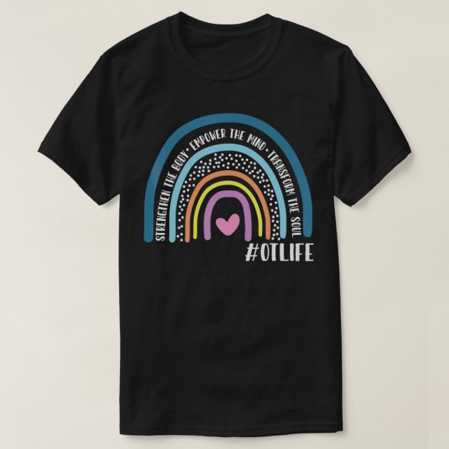 Rainbow-Trainer stärken den Körper T-Shirt (Design vorne)