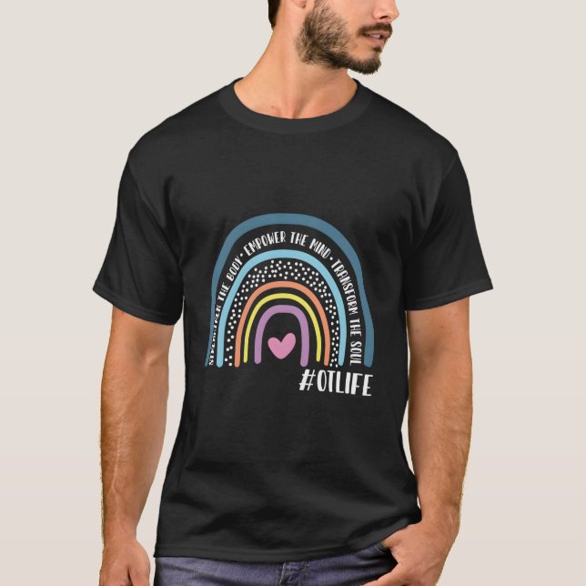 Rainbow-Trainer stärken den Körper T-Shirt (Vorderseite)