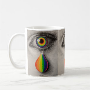 Rainbow-Tränen Poster werfen Kissen Trivet Stein K Kaffeetasse