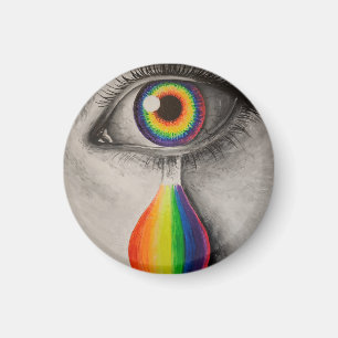 Rainbow-Tränen Poster werfen Kissen Trivet Stein K Magnet