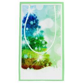 Rainbow Tree Gift Bag Kleine Geschenktüte