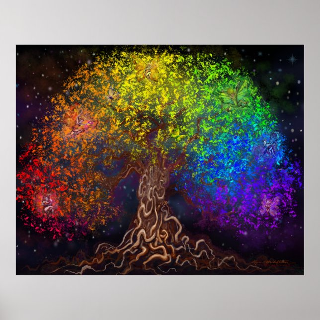 Rainbow Tree of Life Poster (Vorne)