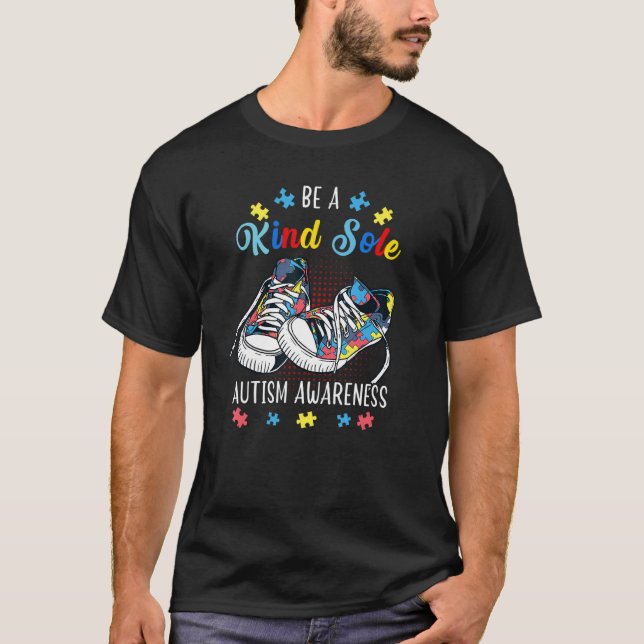 Rainbow Trendy Puzzle Shoes, eine Art Seezunge Aut T-Shirt (Vorderseite)