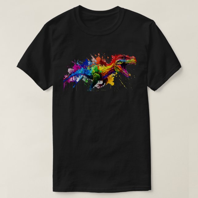 Rainbow TRex T-Shirt (Design vorne)