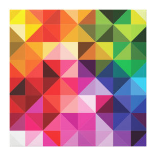 Rainbow Triangle Geometrie Leinwanddruck