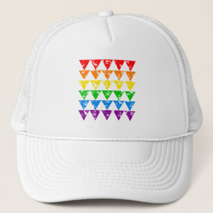 Rainbow Triangle hat, Farbe auswählen Truckerkappe