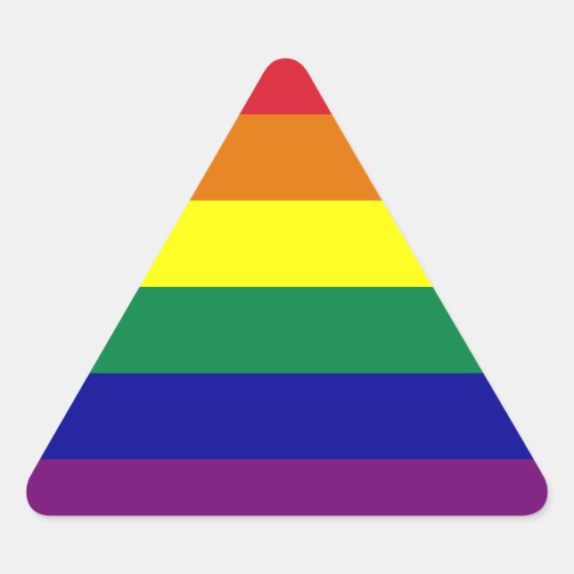 Rainbow Triangle Sticker (Vorderseite)
