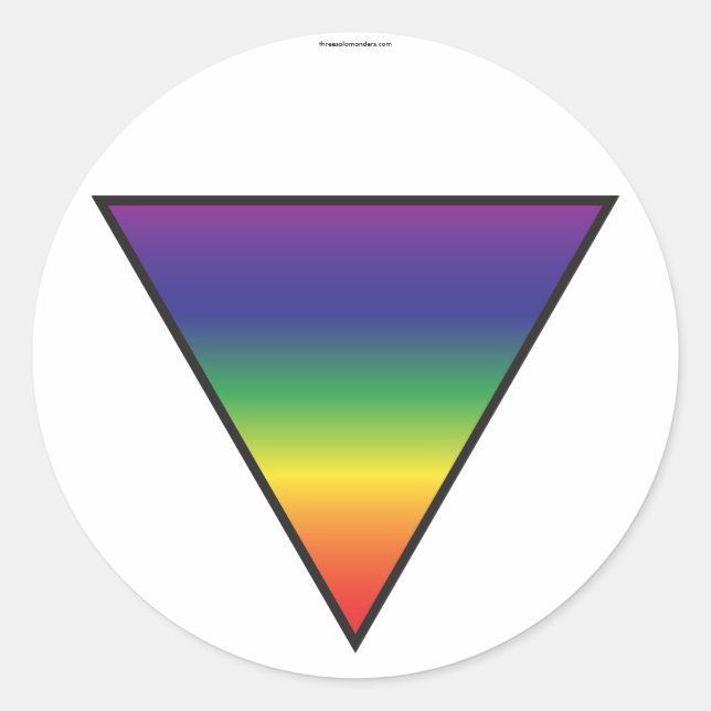 Rainbow Triangle Stickers (Vorderseite)