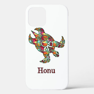 Rainbow Tribal Sea Turtle on White Case-Mate iPhone Hülle