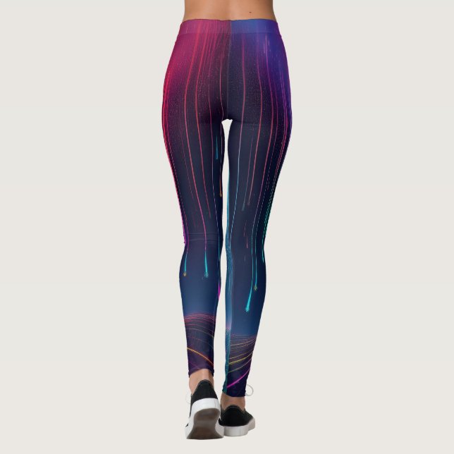 Rainbow Tropfen Trip Leggings (Rückseite)