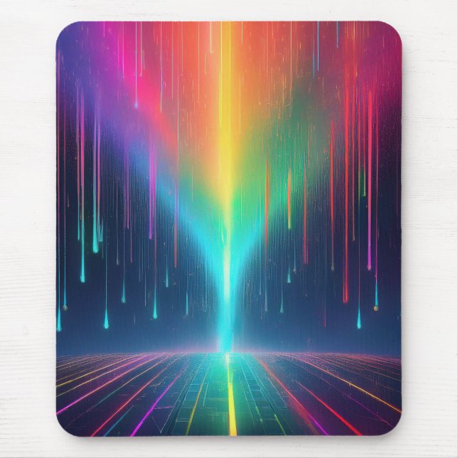 Rainbow Tropfen Trip Mousepad (Vorne)