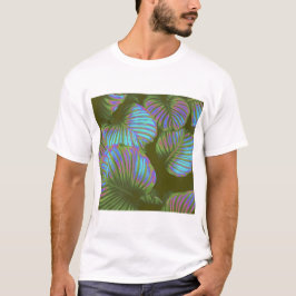 Rainbow Tropical Blätter T-Shirt
