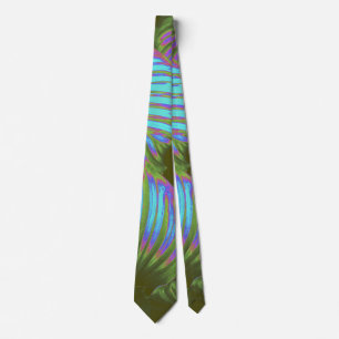 Rainbow Tropical Feuille Cravate